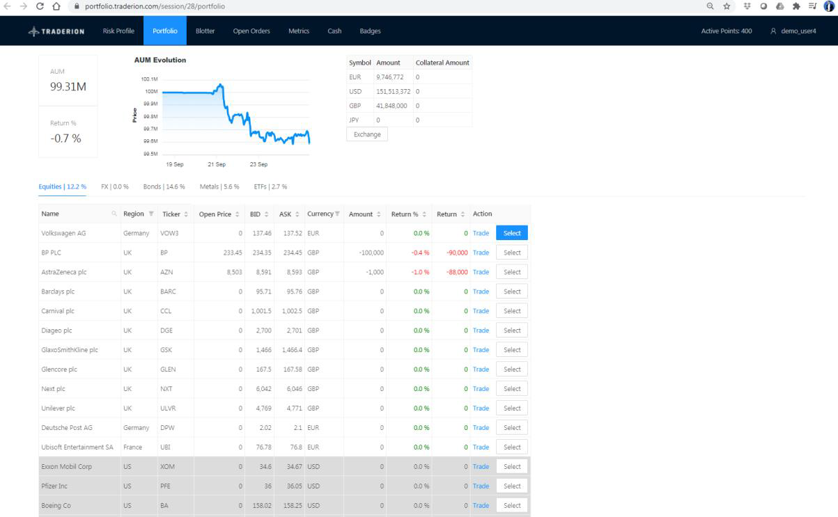 Portfolio Management Simulation
